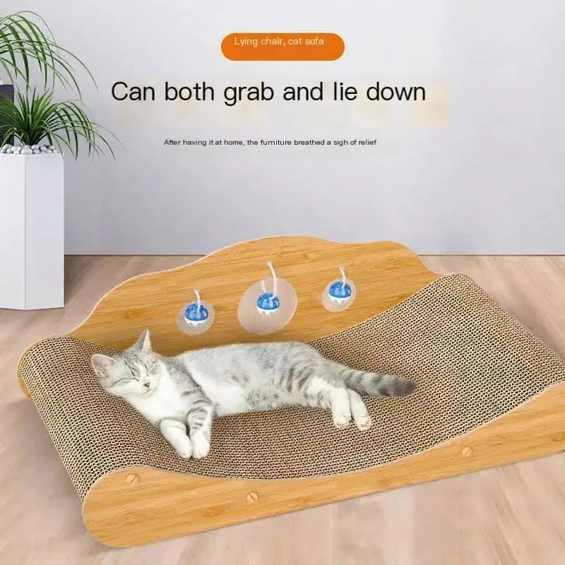 Durable Cat Scratching Board Sofa Lounge Bed (Large) The Dog and Cat Shop